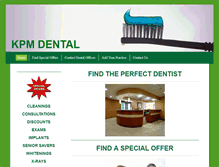 Tablet Screenshot of kpmdental.com